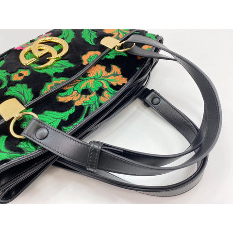 GUCCI Ally Shoulder Bag Velor black WS33298