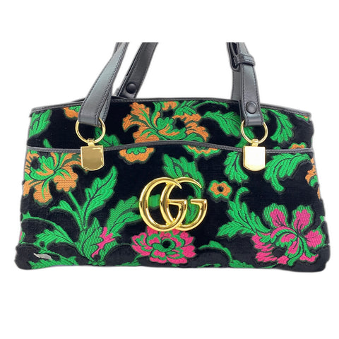 GUCCI Ally Shoulder Bag Velor black WS33298
