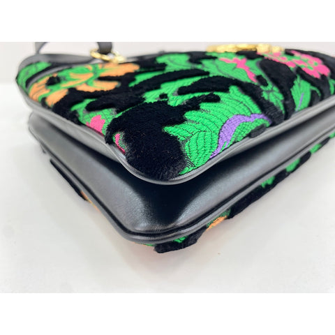 GUCCI Ally Shoulder Bag Velor black WS33298
