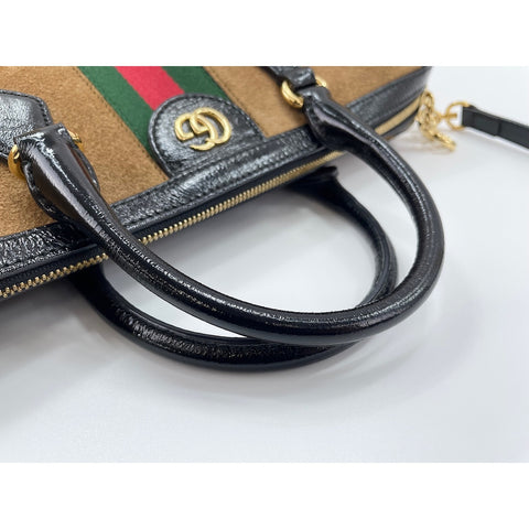 GUCCI Sherry line Shoulder Bag Brown WS33299