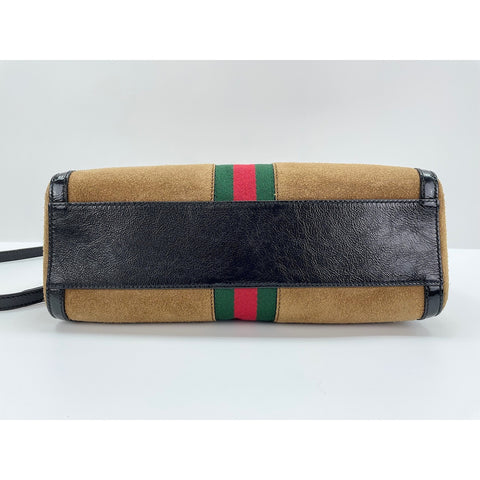 GUCCI Sherry line Shoulder Bag Brown WS33299