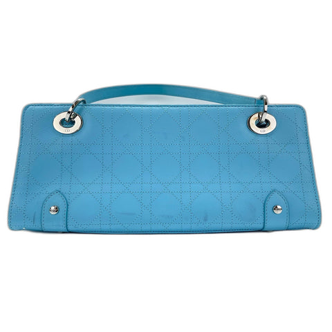 Christian Dior Lady Christian Dior Shoulder Bag leather blue WS33306
