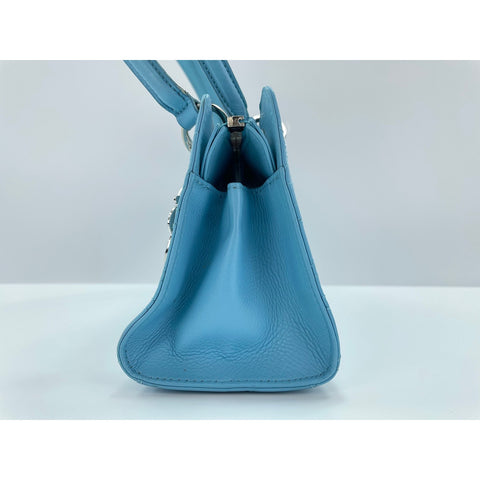 Christian Dior Lady Christian Dior Shoulder Bag leather blue WS33306