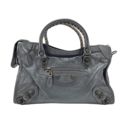 BALENCIAGA Giant 12 Cities Shoulder Bag leather gray WS33308