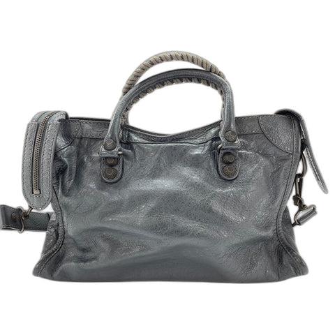 BALENCIAGA Giant 12 Cities Shoulder Bag leather gray WS33308