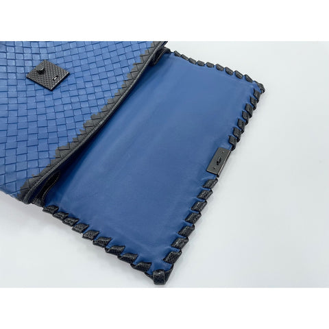 BOTTEGAVENETA Olympia Shoulder Bag leather blue WS33314