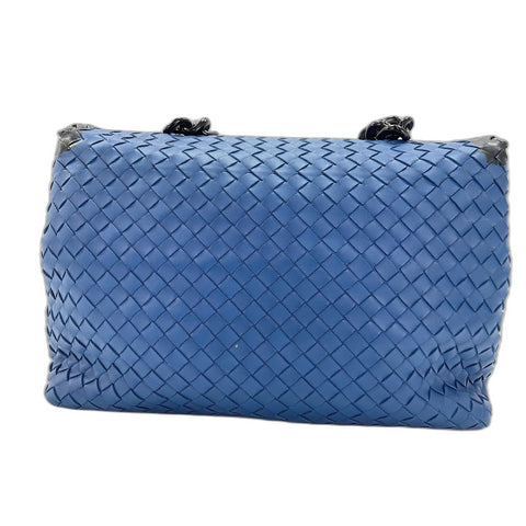 BOTTEGAVENETA Olympia Shoulder Bag leather blue WS33314