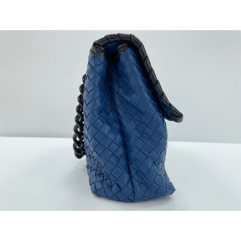BOTTEGAVENETA Olympia Shoulder Bag leather blue WS33314