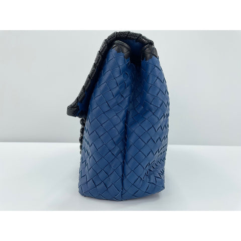BOTTEGAVENETA Olympia Shoulder Bag leather blue WS33314