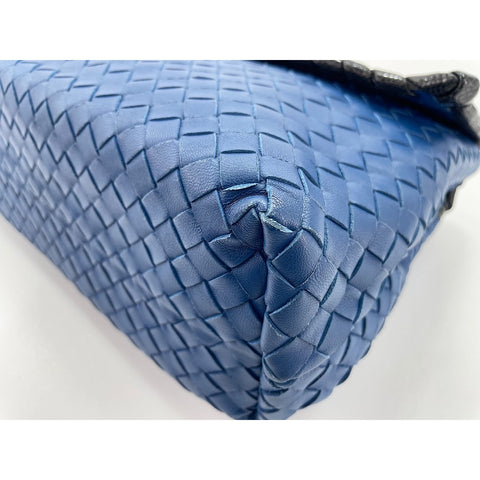 BOTTEGAVENETA Olympia Shoulder Bag leather blue WS33314