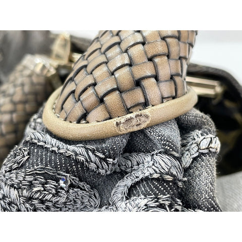 FENDI Limited Edition Denim Squirrel Spybag Handbag denim gray WS33327