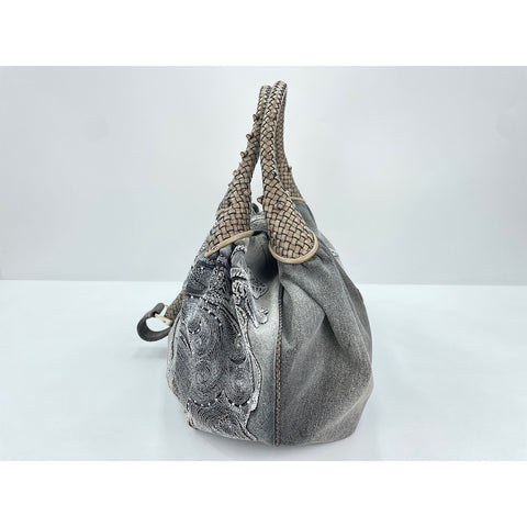 FENDI Limited Edition Denim Squirrel Spybag Handbag denim gray WS33327