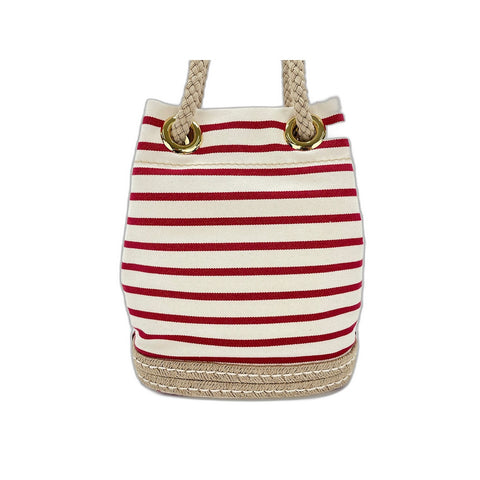 PRADA Mariner Shoulder Bag canvas Red WS33329