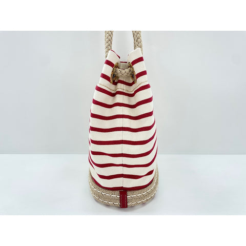 PRADA Mariner Shoulder Bag canvas Red WS33329