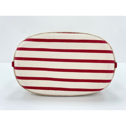 PRADA Mariner Shoulder Bag canvas Red WS33329