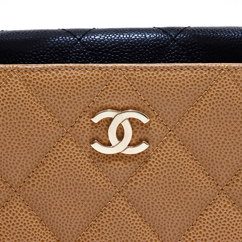 香奈儿香奈儿（Chanel Chanel Coco）Mark Matrasse Cabia Skin Pouch 7系列手提袋米色WS3332