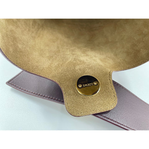 LOEWE Pebble bucket bag Shoulder Bag leather wine-red WS33330