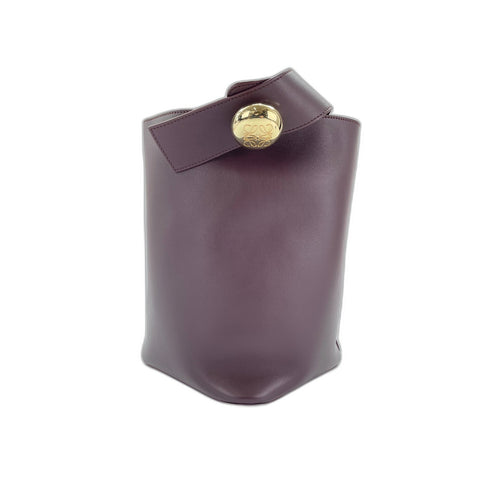 LOEWE Pebble bucket bag Shoulder Bag leather wine-red WS33330