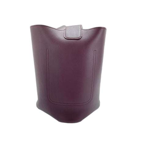 LOEWE Pebble bucket bag Shoulder Bag leather wine-red WS33330