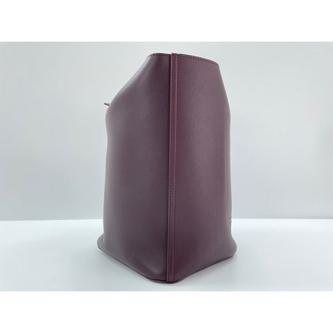 LOEWE Pebble bucket bag Shoulder Bag leather wine-red WS33330