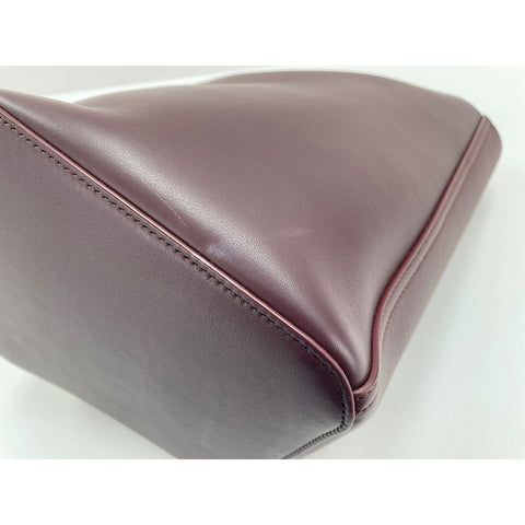 LOEWE Pebble bucket bag Shoulder Bag leather wine-red WS33330