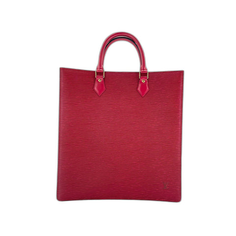 LOUIS VUITTON Sac Plat Handbag Red WS33331