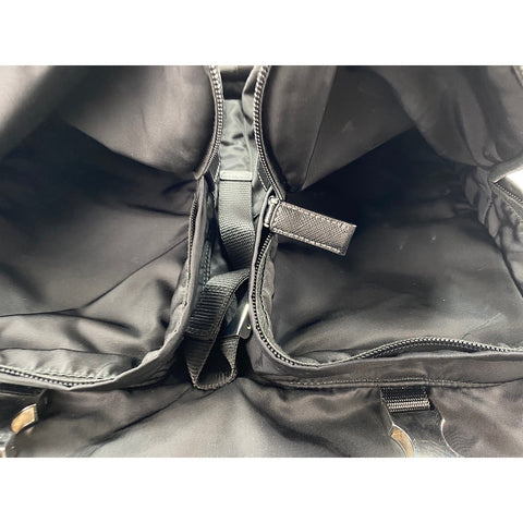 PRADA Backpack  Daypack Nylon black WS33335