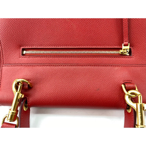 CELINE Belt bag Shoulder Bag leather Red WS33336
