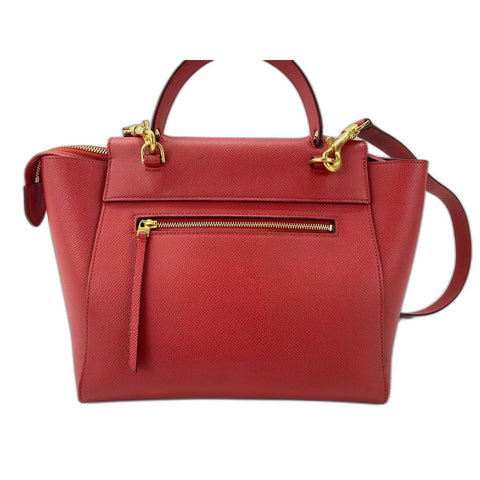 CELINE Belt bag Shoulder Bag leather Red WS33336