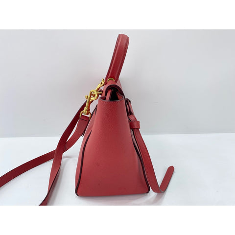 CELINE Belt bag Shoulder Bag leather Red WS33336