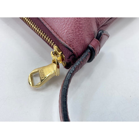 LOEWE Heritage Shoulder Bag leather Red WS33337