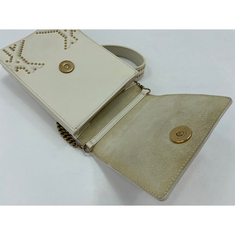 Christian Dior Diorama Shoulder Bag leather white WS33342
