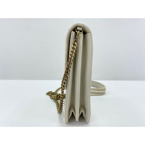 Christian Dior Diorama Shoulder Bag leather white WS33342