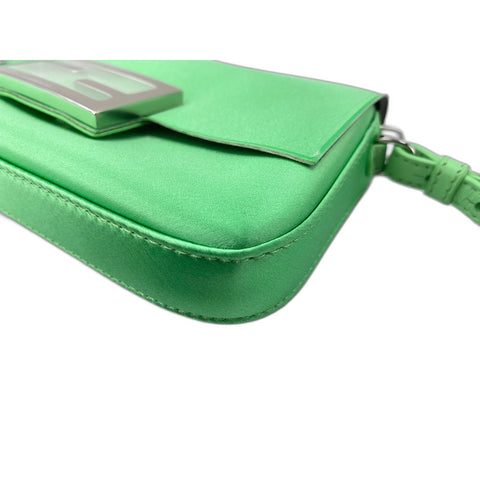 FENDI Mamma bucket Shoulder Bag silk green WS33343