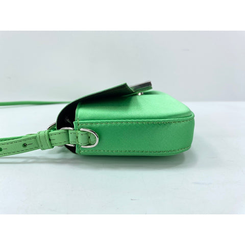 FENDI Mamma bucket Shoulder Bag silk green WS33343
