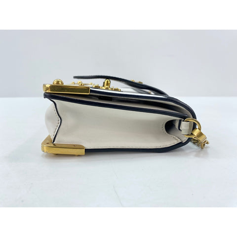PRADA Kaye Shoulder Bag leather white WS33345