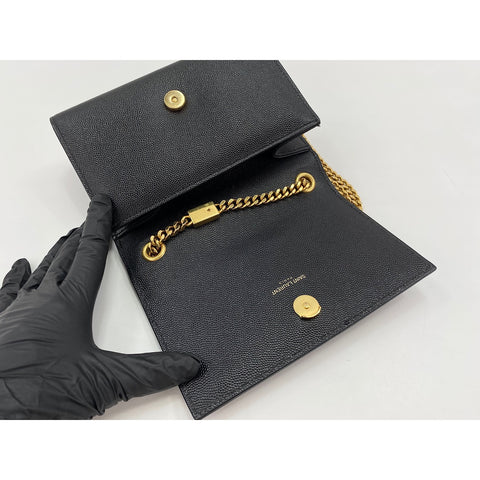 YVES SAINT LAURENT Kate Shoulder Bag leather black WS33346