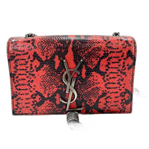 YVES SAINT LAURENT Monogram Kate Shoulder Bag leather Red WS33347