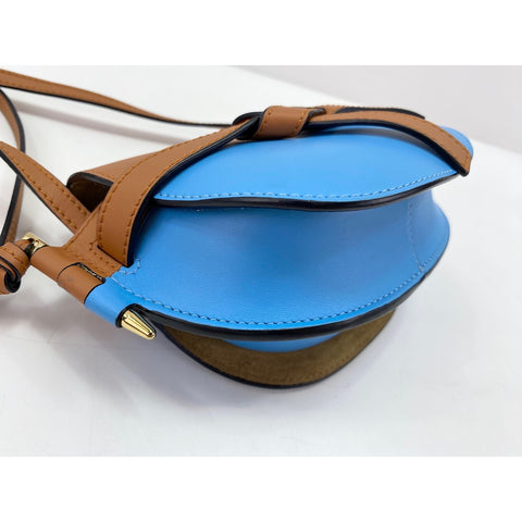 LOEWE Mini gate bag Shoulder Bag leather Brown WS33348