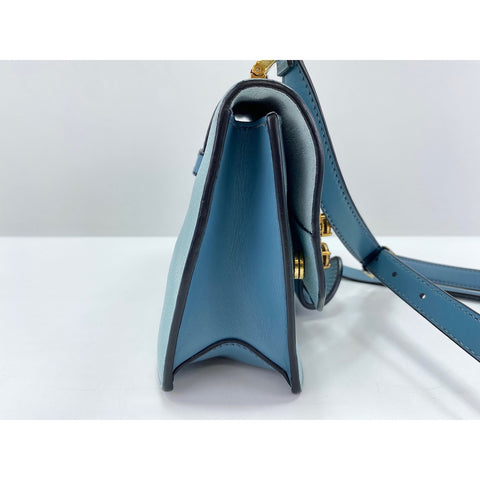 Miu Miu Mew Lady Shoulder Bag leather blue WS33349