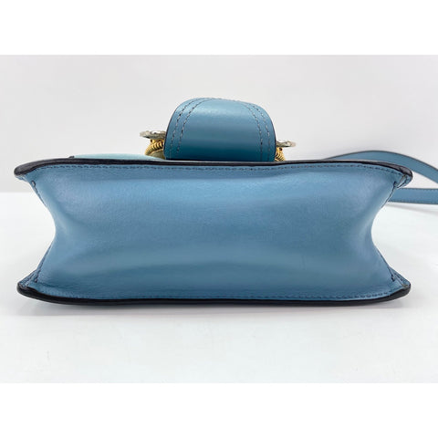 Miu Miu Mew Lady Shoulder Bag leather blue WS33349