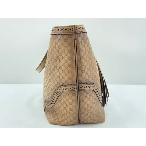 GUCCI Micro Guccisima Tote Bag leather Brown WS33350