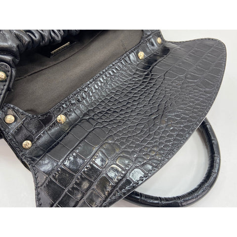 FENDI Bolsa Handbag leather black WS33351