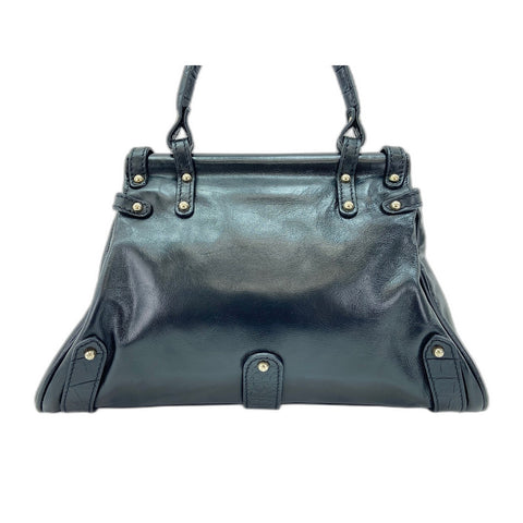 FENDI Bolsa Handbag leather black WS33351