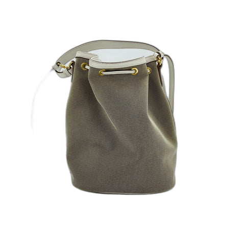 PRADA purse Shoulder Bag canvas beige WS33352