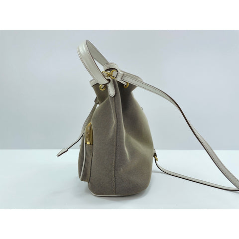 PRADA purse Shoulder Bag canvas beige WS33352