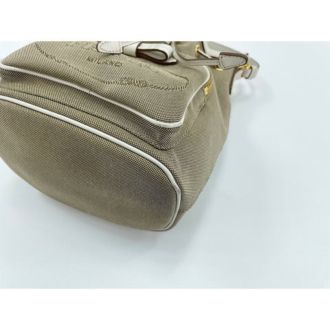 PRADA purse Shoulder Bag canvas beige WS33352