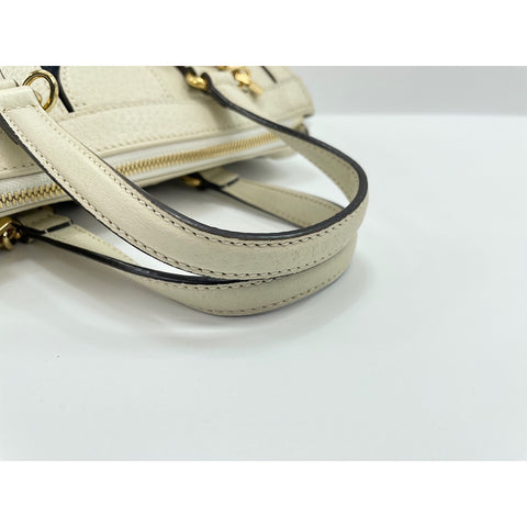 GUCCI Ofidia Shoulder Bag leather white WS33354