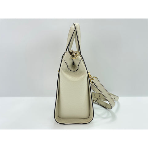 GUCCI Ofidia Shoulder Bag leather white WS33354