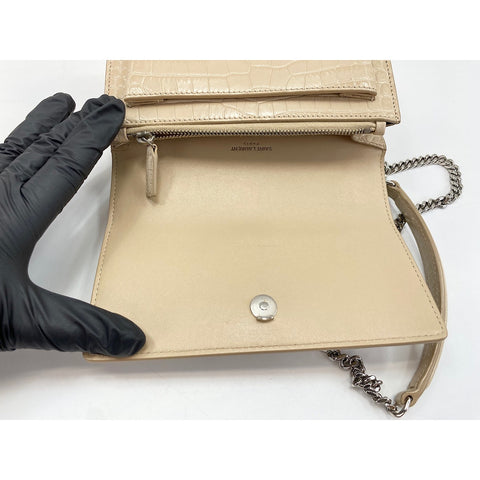 YVES SAINT LAURENT Sunset Shoulder Bag beige WS33360